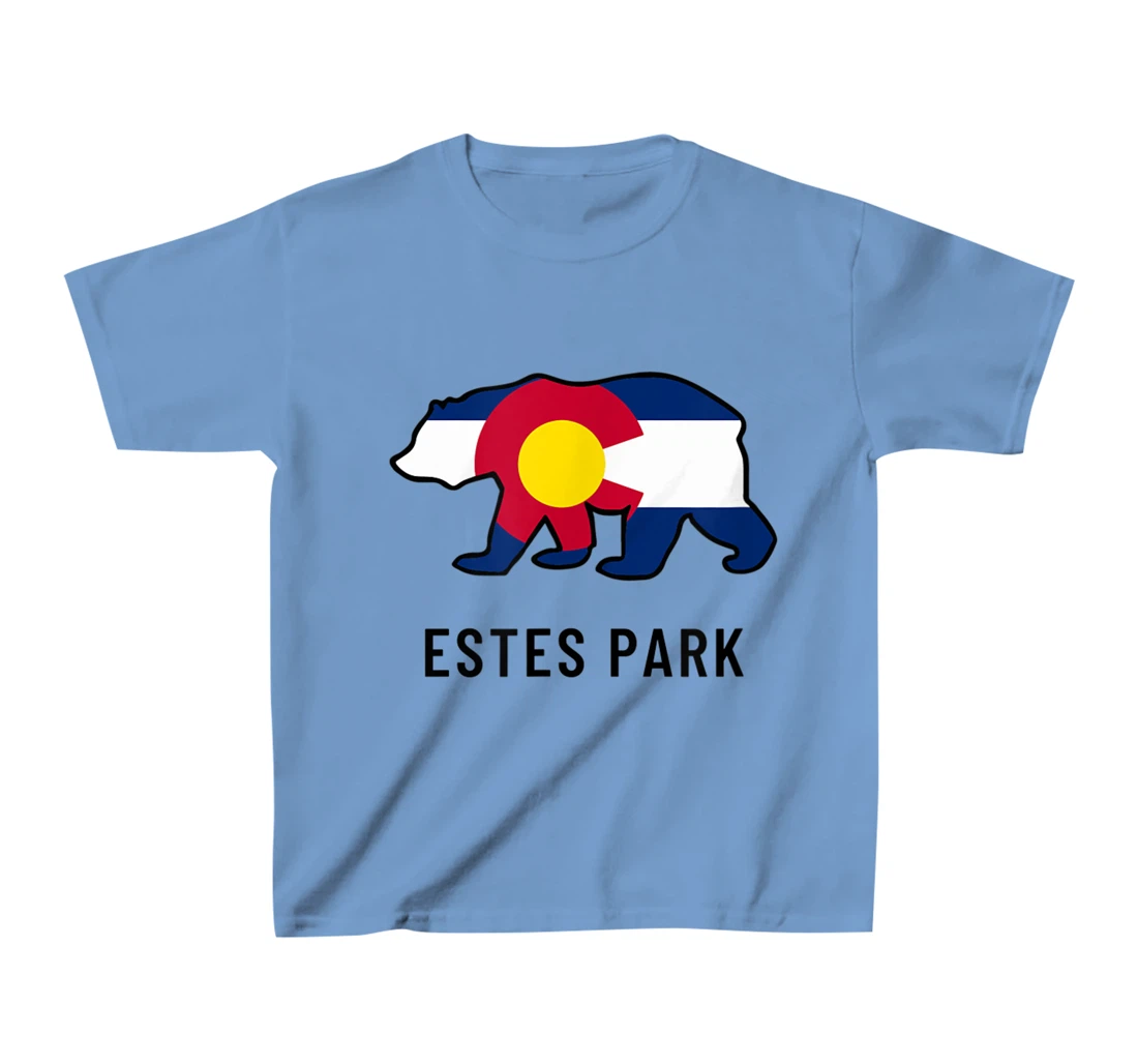 Estes Park Colorado Flag Bear Souvenir Tee Unisex T-Shirt, Kid T-Shirt and Women T-Shirt