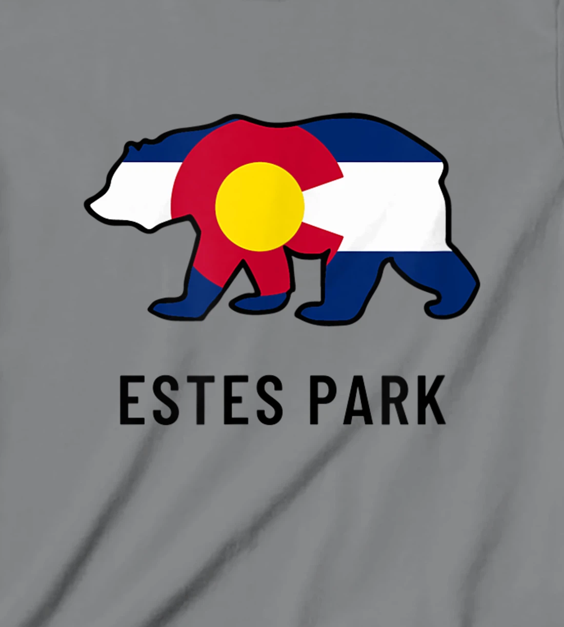 Estes Park Colorado Flag Bear Souvenir Tee Unisex T-Shirt, Kid T-Shirt and Women T-Shirt