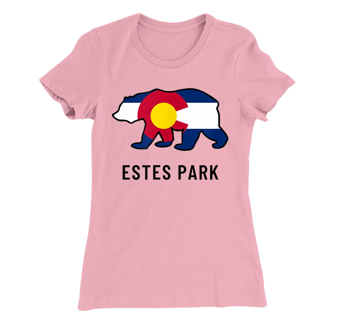 Estes Park Colorado Flag Bear Souvenir Tee Unisex T-Shirt, Kid T-Shirt and Women T-Shirt