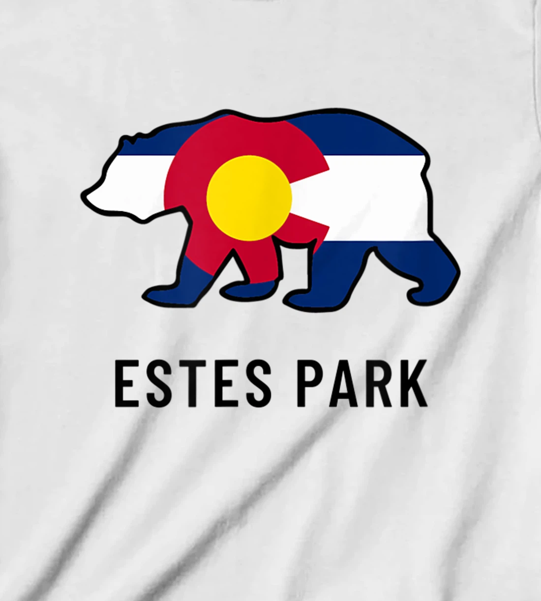 Estes Park Colorado Flag Bear Souvenir Tee Unisex T-Shirt, Kid T-Shirt and Women T-Shirt