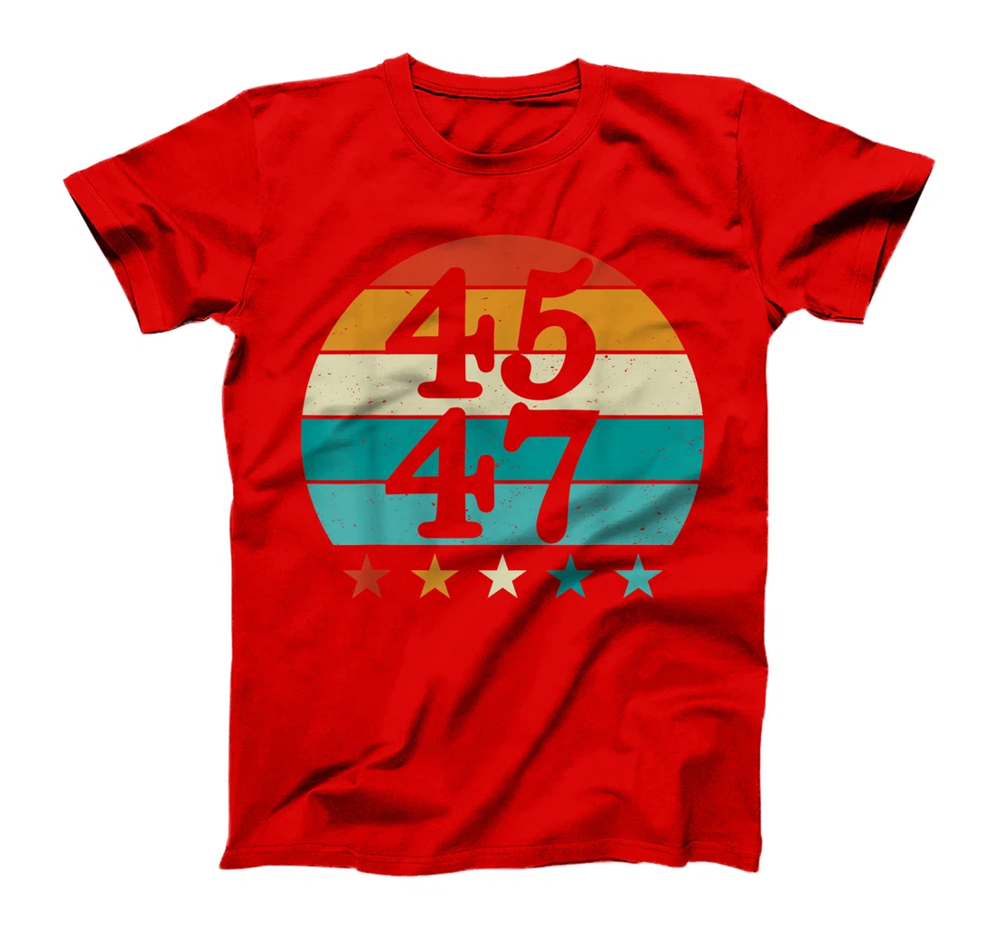 4547 Vintage American Flag 45 47 Retro 2024 T-Shirt, Women T-Shirt