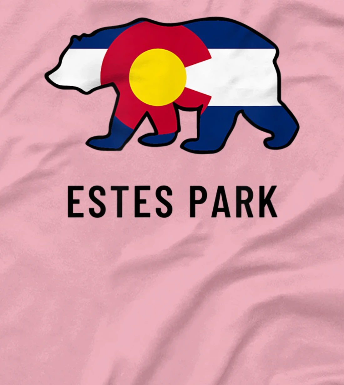 Estes Park Colorado Flag Bear Souvenir Tee Unisex T-Shirt, Kid T-Shirt and Women T-Shirt