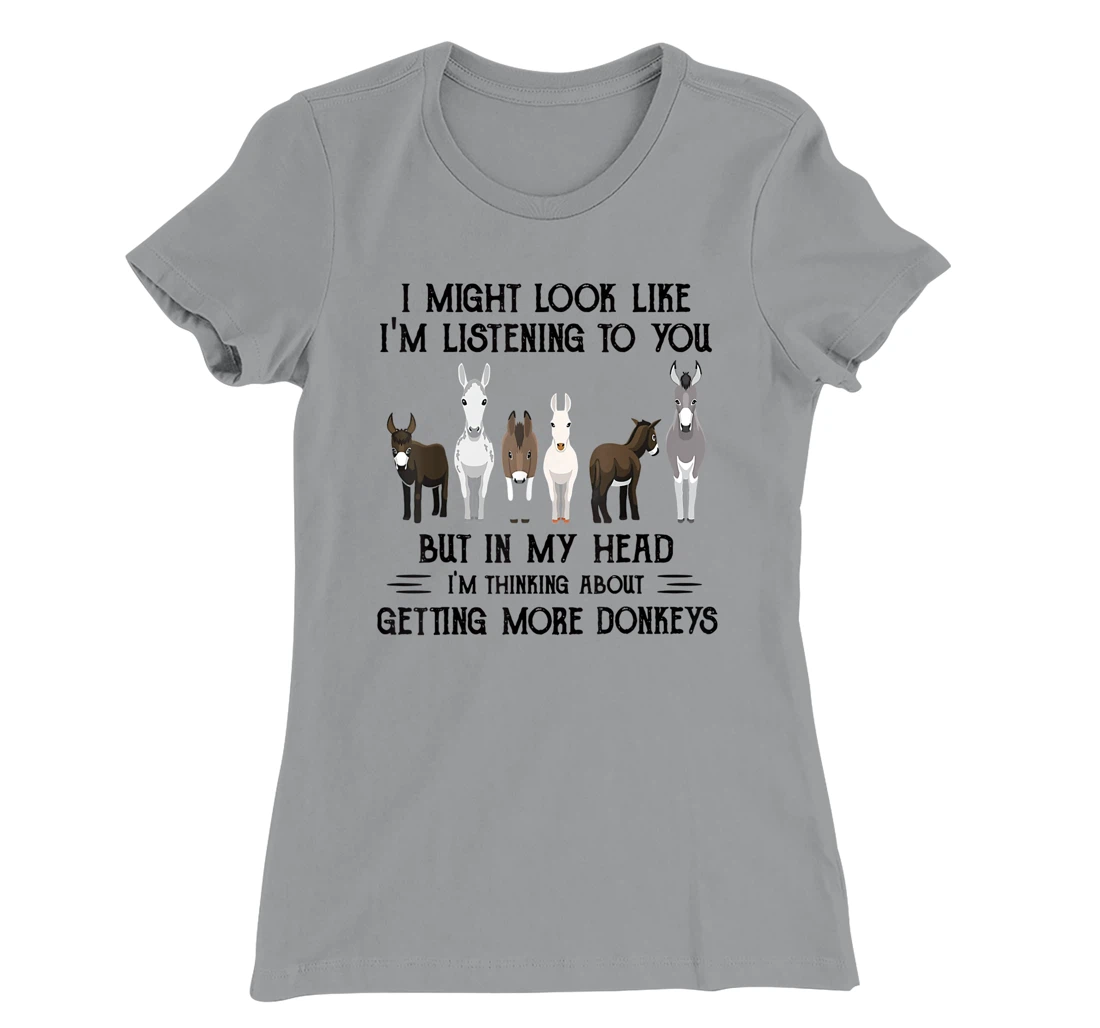 Womens I Might Look Like I'm Listening To You But In My Head T-Shirt, Women T-Shirt