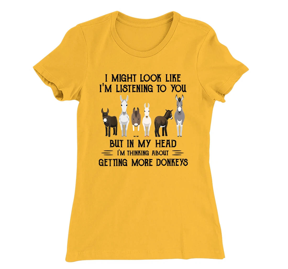 Womens I Might Look Like I'm Listening To You But In My Head T-Shirt, Women T-Shirt