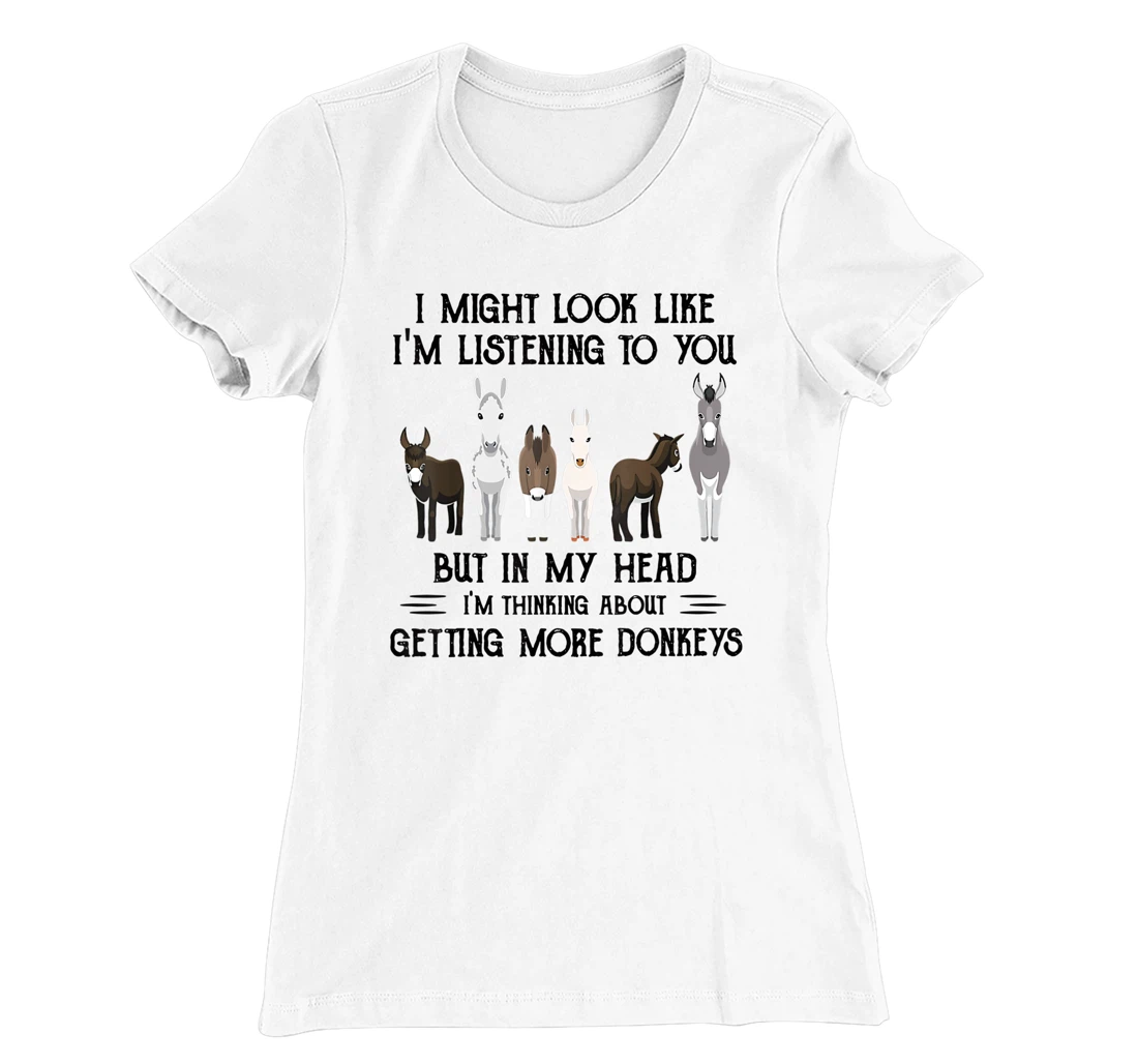 Womens I Might Look Like I'm Listening To You But In My Head T-Shirt, Women T-Shirt