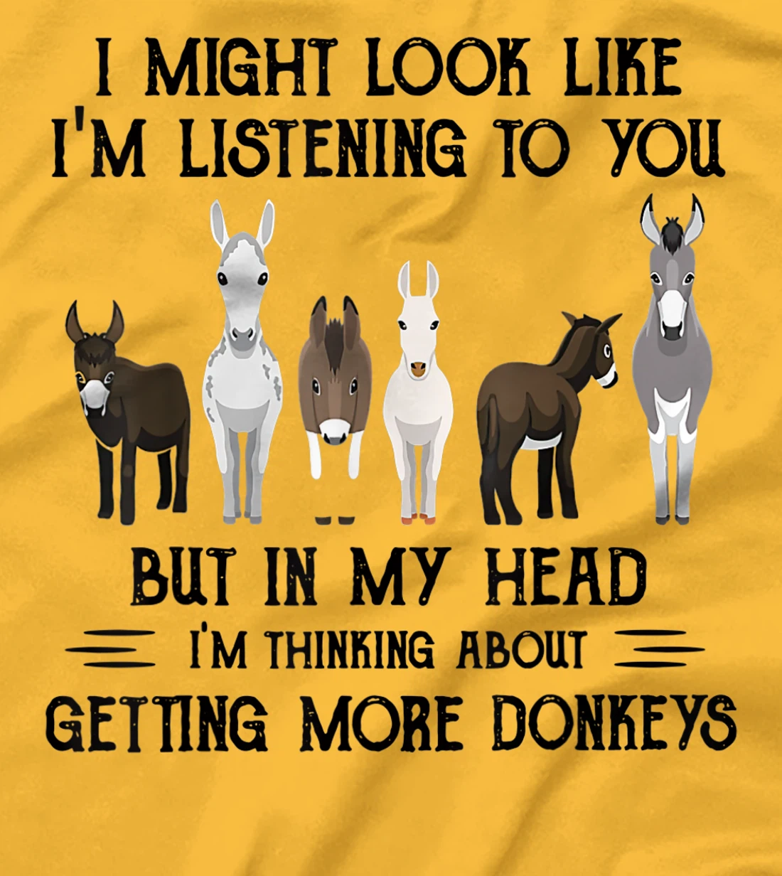 Womens I Might Look Like I'm Listening To You But In My Head T-Shirt, Women T-Shirt