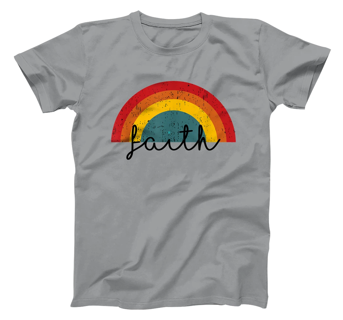 Womens Christian Faith Rainbow Rainbow Faith Freedom Faith Based T-Shirt, Women T-Shirt