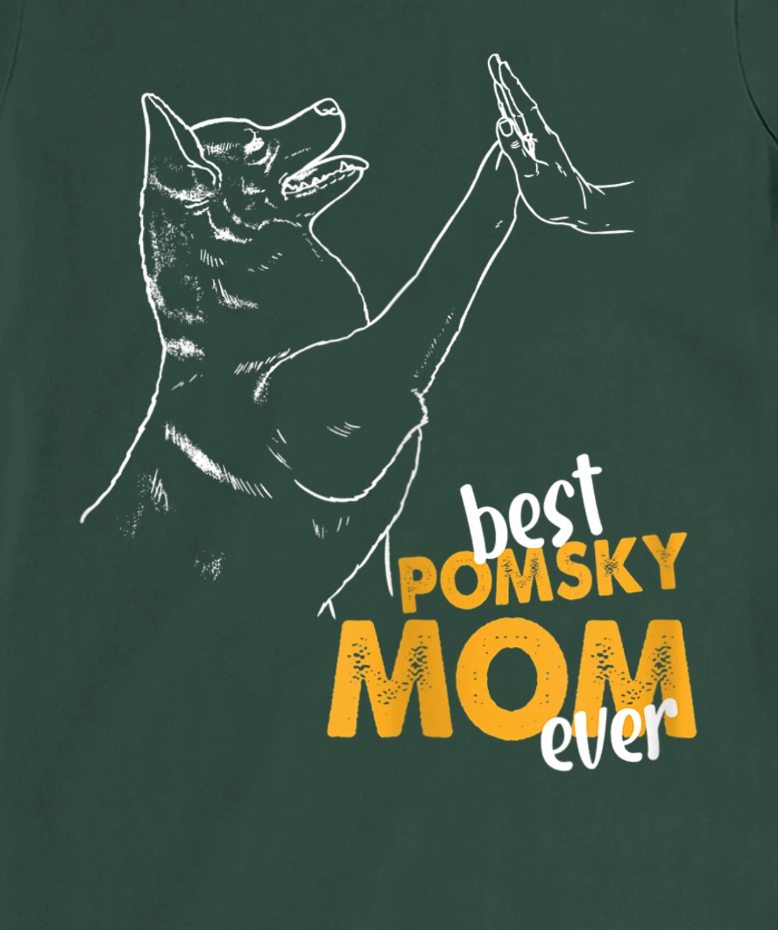 Best Pomsky Mom Ever Dog Pomsky Mom Pomsky T-Shirt, Women T-Shirt
