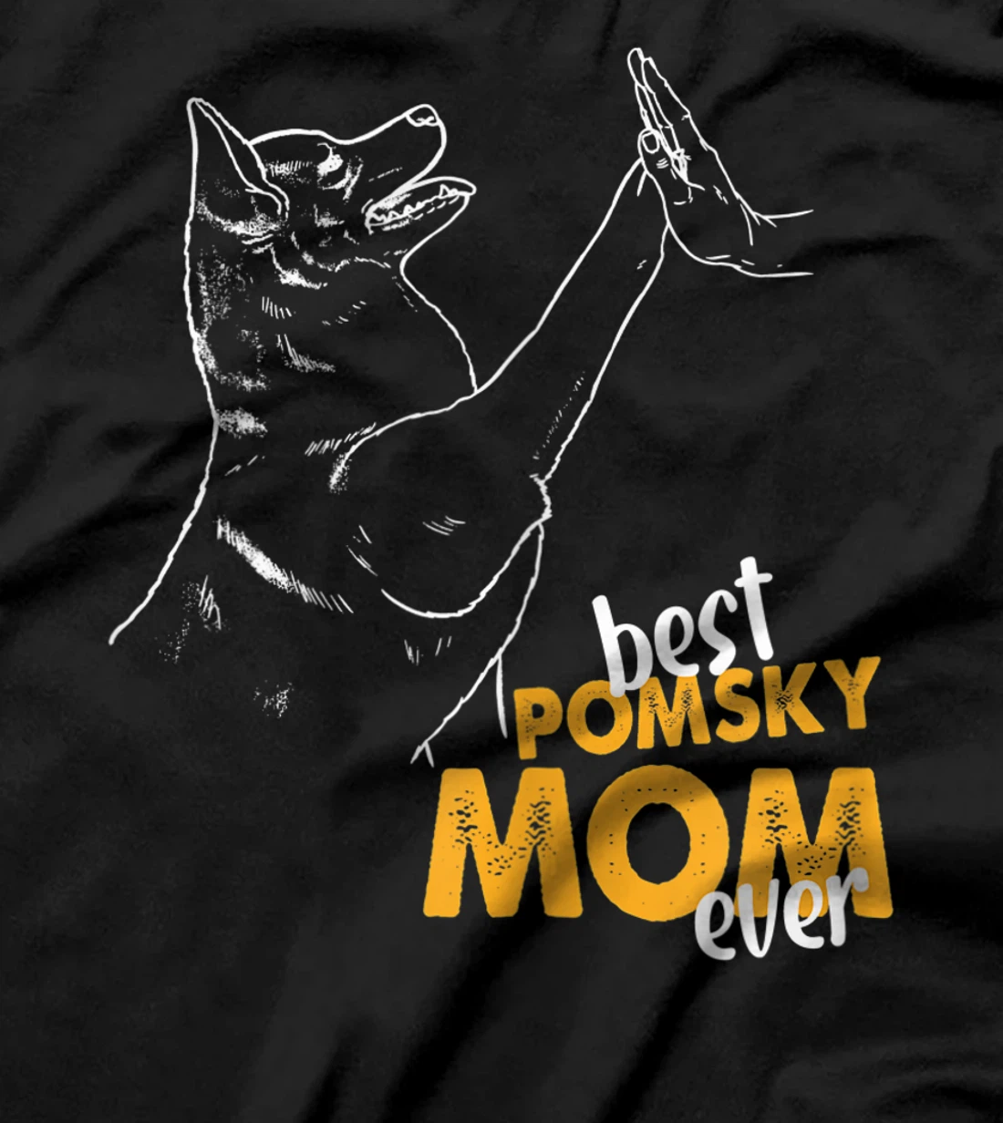 Best Pomsky Mom Ever Dog Pomsky Mom Pomsky T-Shirt, Women T-Shirt
