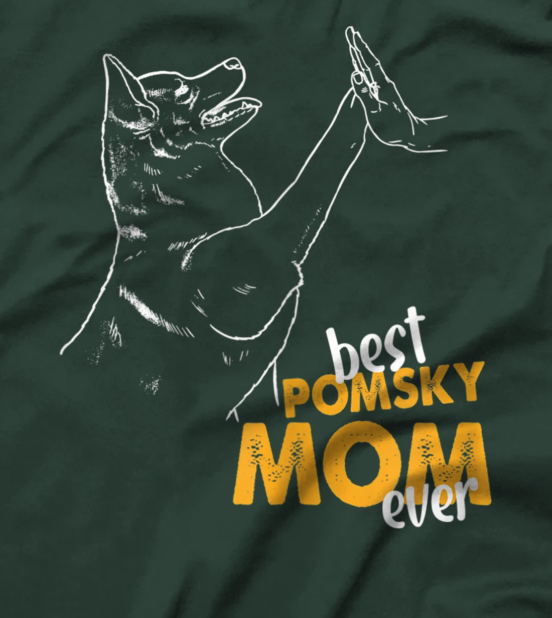 Best Pomsky Mom Ever Dog Pomsky Mom Pomsky T-Shirt, Women T-Shirt
