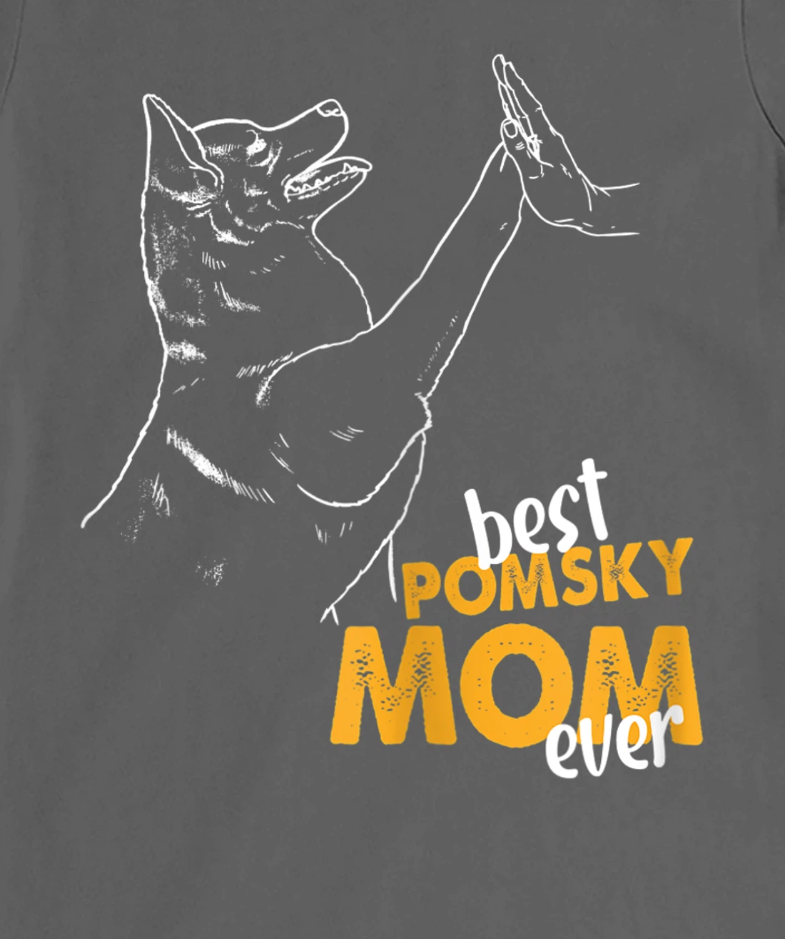 Best Pomsky Mom Ever Dog Pomsky Mom Pomsky T-Shirt, Women T-Shirt
