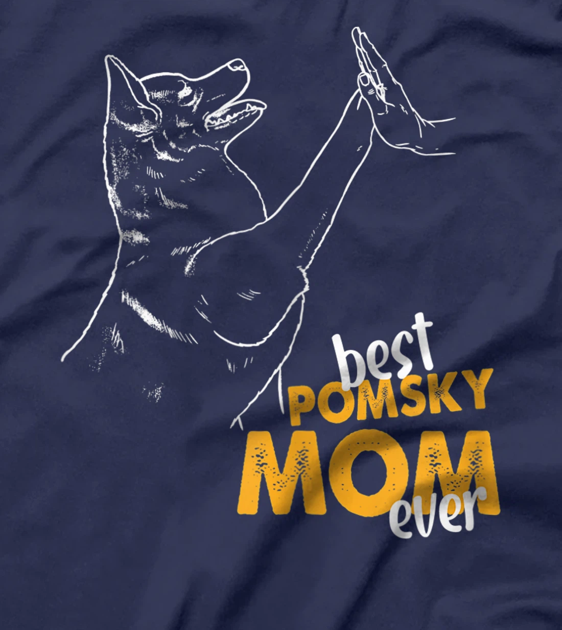 Best Pomsky Mom Ever Dog Pomsky Mom Pomsky T-Shirt, Women T-Shirt