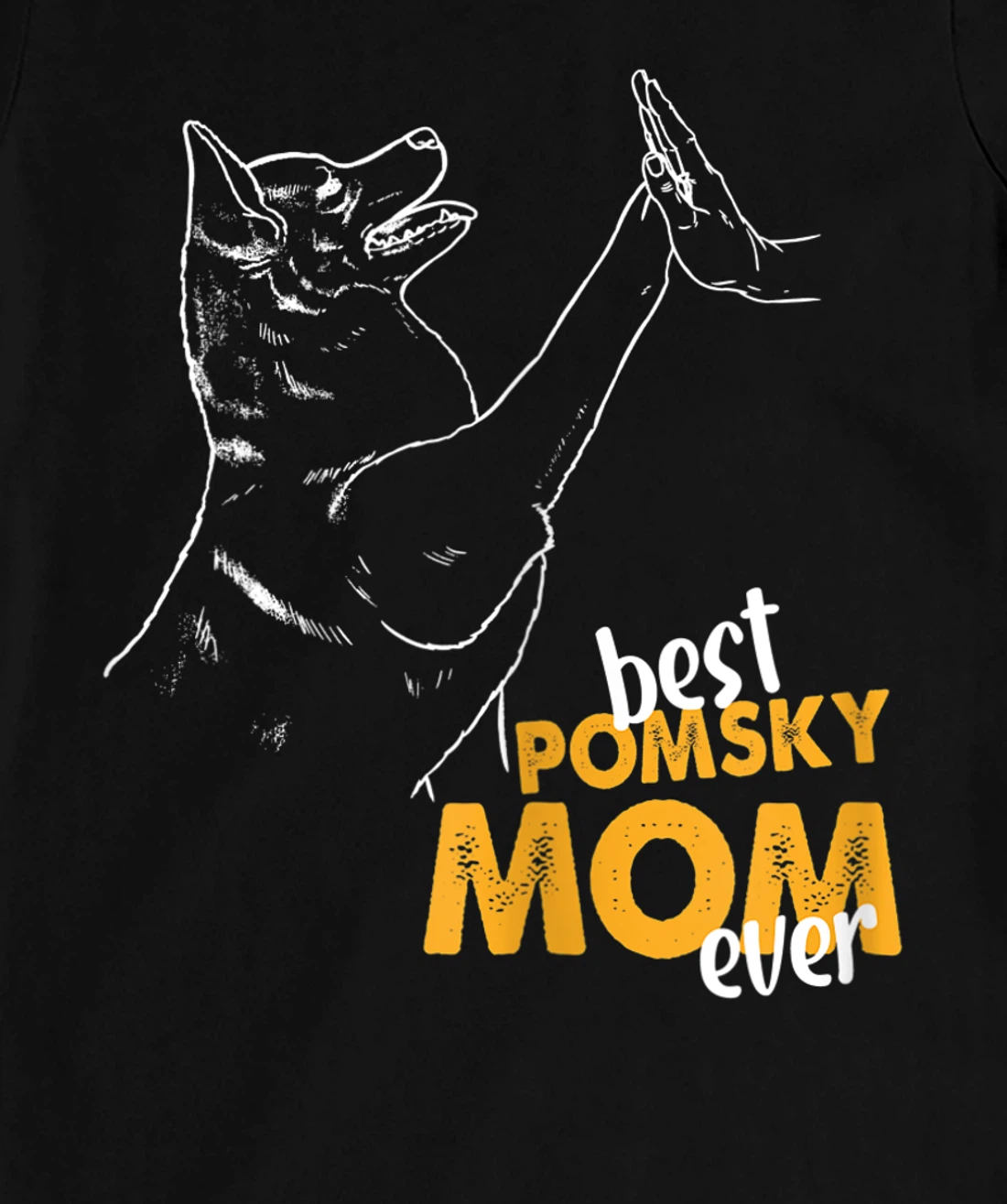 Best Pomsky Mom Ever Dog Pomsky Mom Pomsky T-Shirt, Women T-Shirt