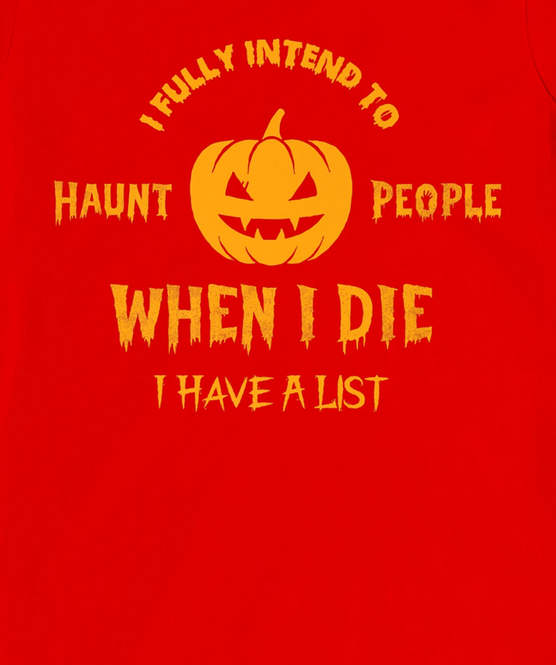 I Fully Intend to Haunt People When I Die I Have a List T-Shirt, Women T-Shirt