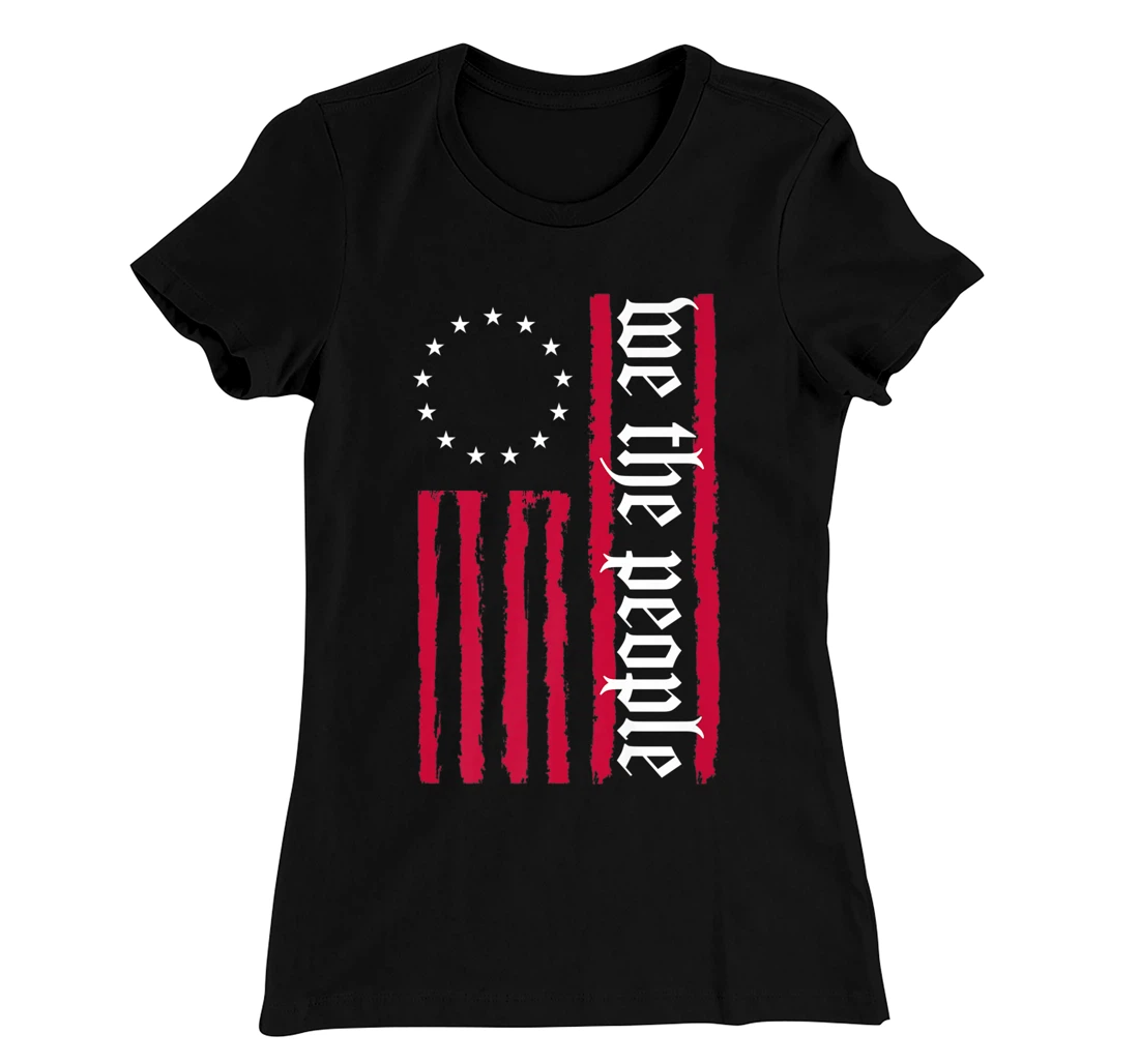 We The People American Flag T-Shirt, Women T-Shirt