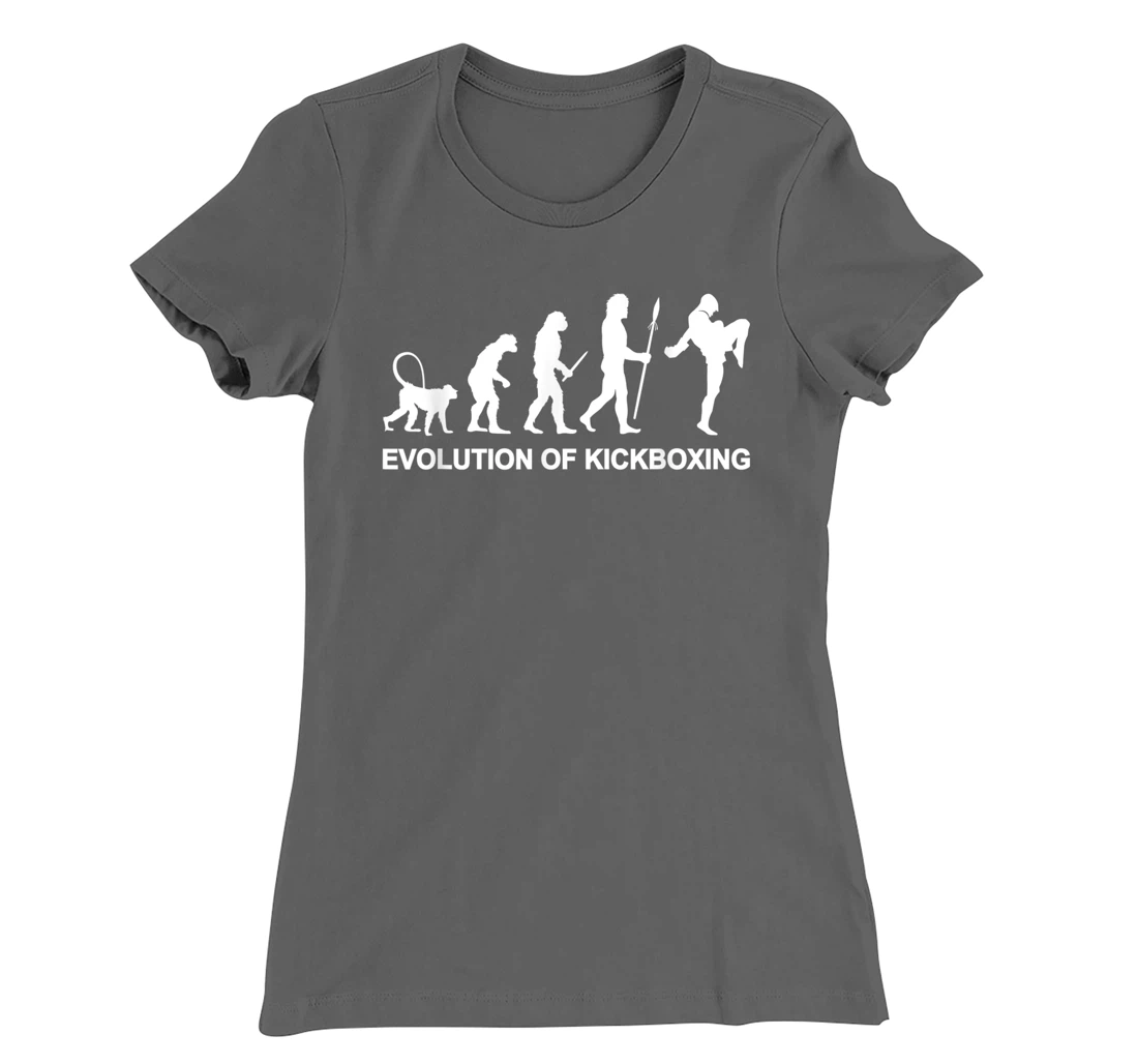 Evolution of Kickboxing Combat Sports Martial Arts Kickboxer T-Shirt, Women T-Shirt