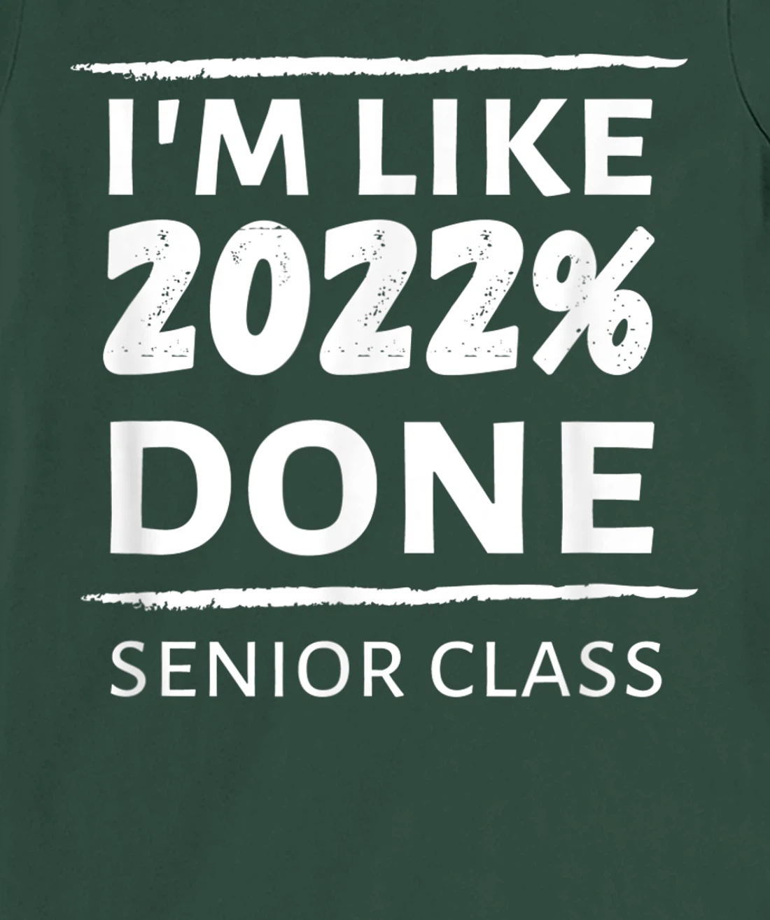 I'm Like 2022% Done Senior Class Graduate Class of 2022 Grad T-Shirt, Women T-Shirt
