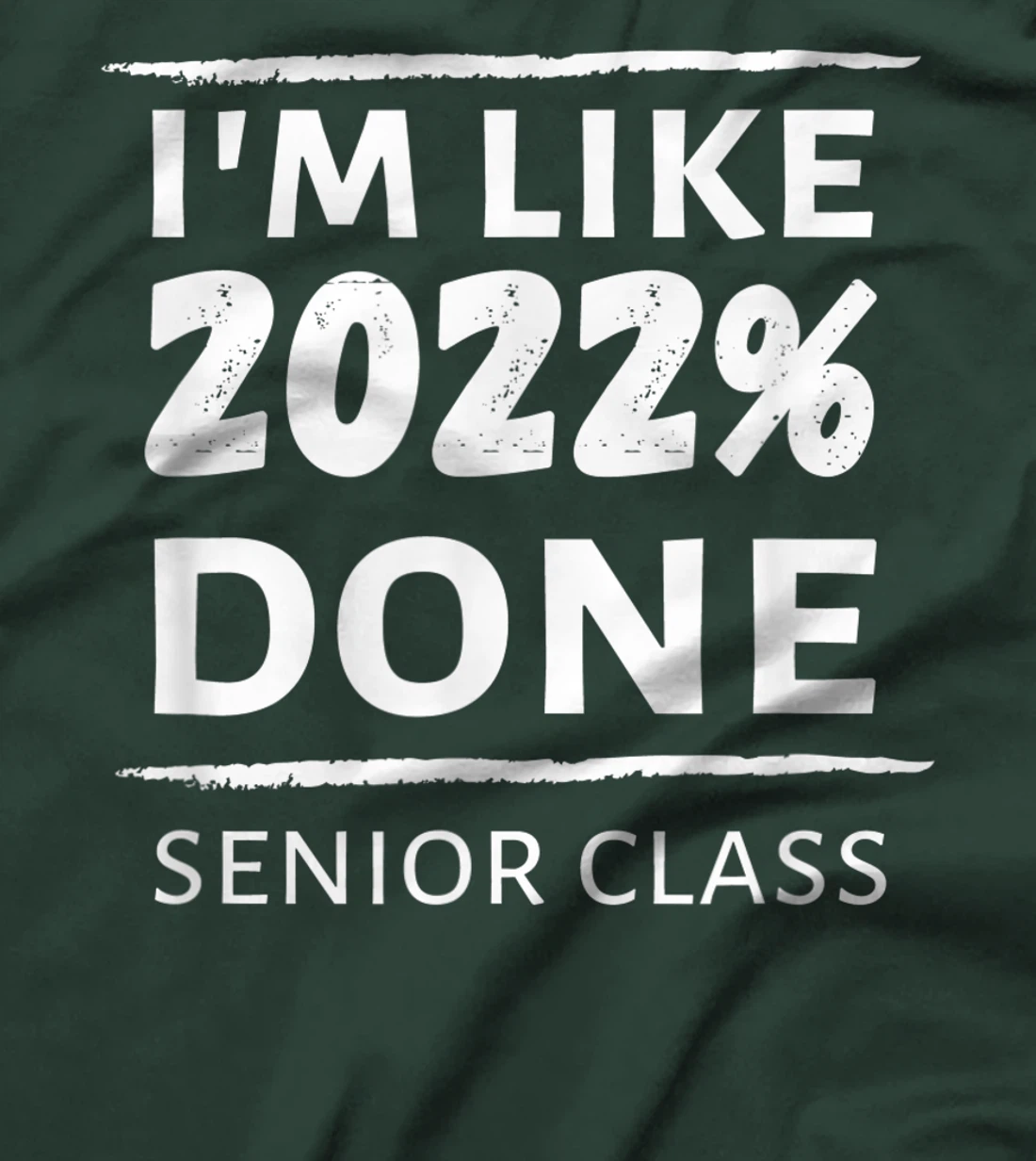 I'm Like 2022% Done Senior Class Graduate Class of 2022 Grad T-Shirt, Women T-Shirt