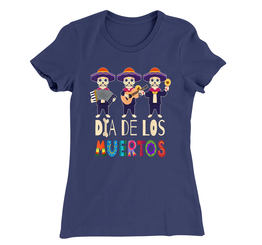 Guitar Sugar Skull Day Of Death Dia De Los Muertos 2021 T-Shirt, Kid T-Shirt and Women T-Shirt