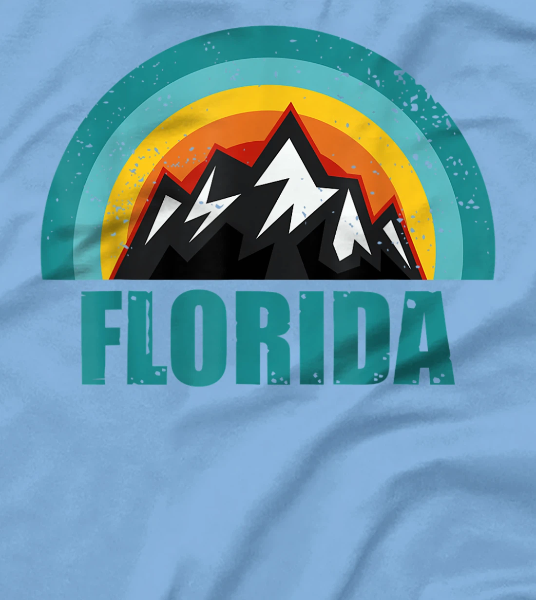 Womens Florida Retro Sunset Gifts American States T-Shirt, Kid T-Shirt and Women T-Shirt