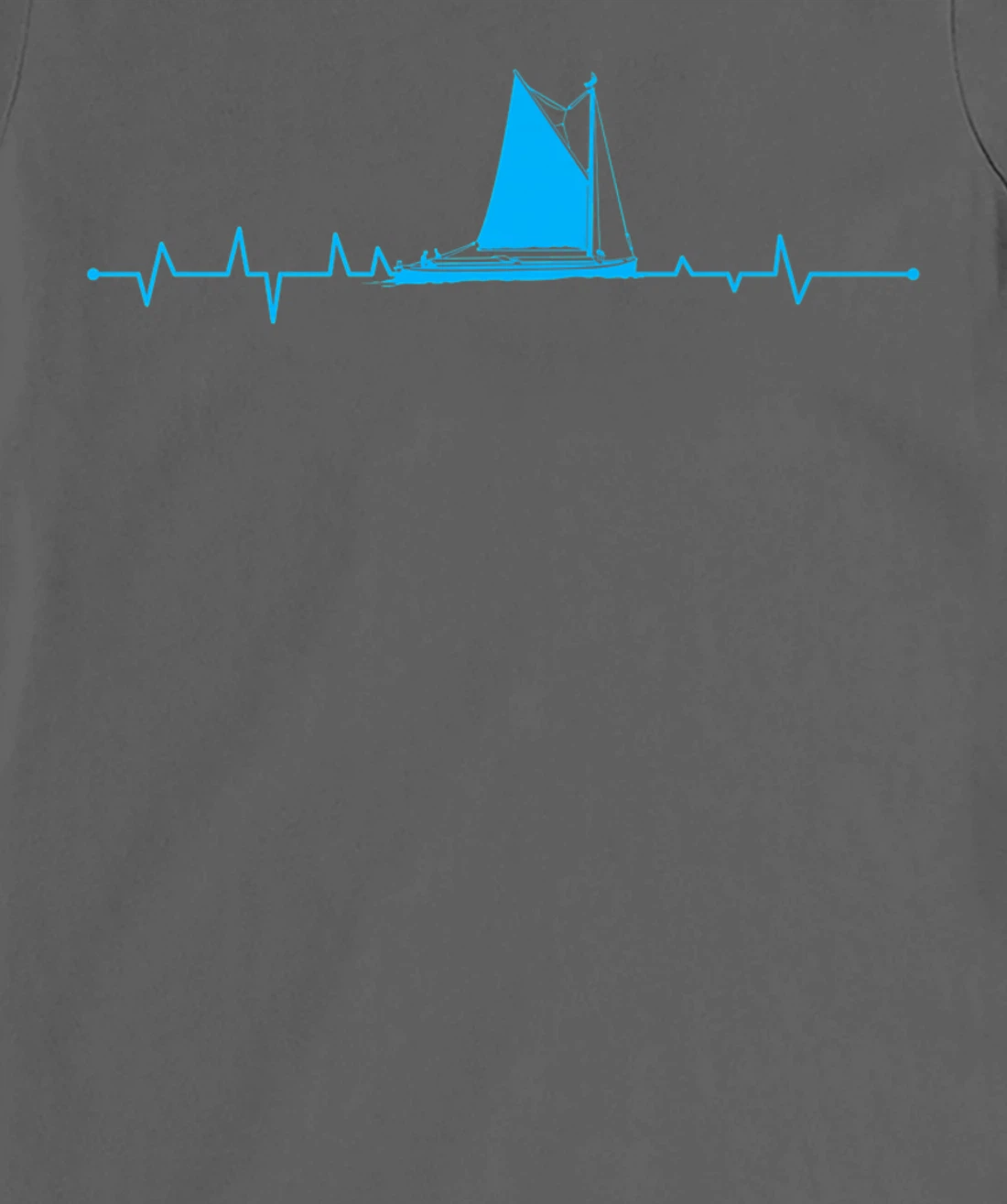 Sailboat Heartbeat For Sailor Fishermen Boat Lover T-Shirt, Women T-Shirt