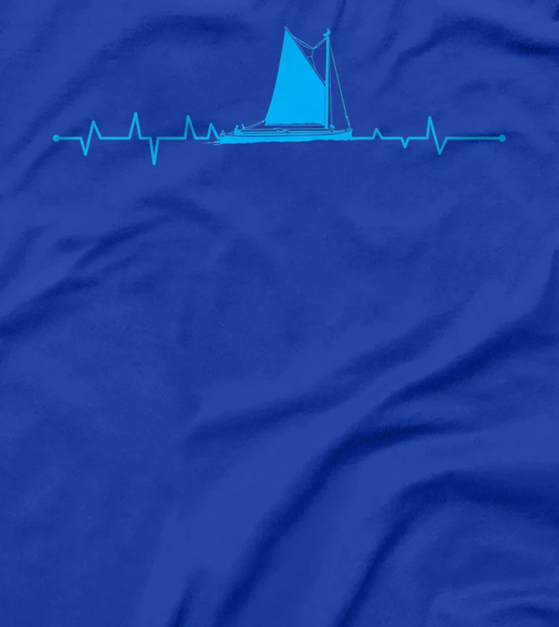 Sailboat Heartbeat For Sailor Fishermen Boat Lover T-Shirt, Women T-Shirt