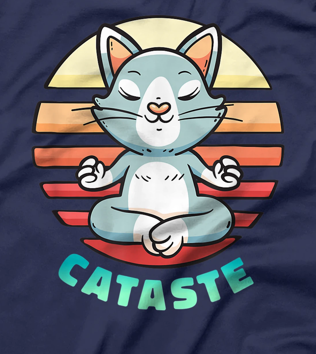 Funny Yoga Cat - Catataste T-Shirt, Women T-Shirt