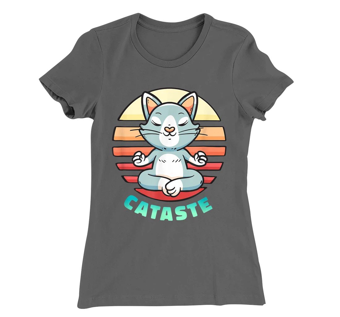 Funny Yoga Cat - Catataste T-Shirt, Women T-Shirt
