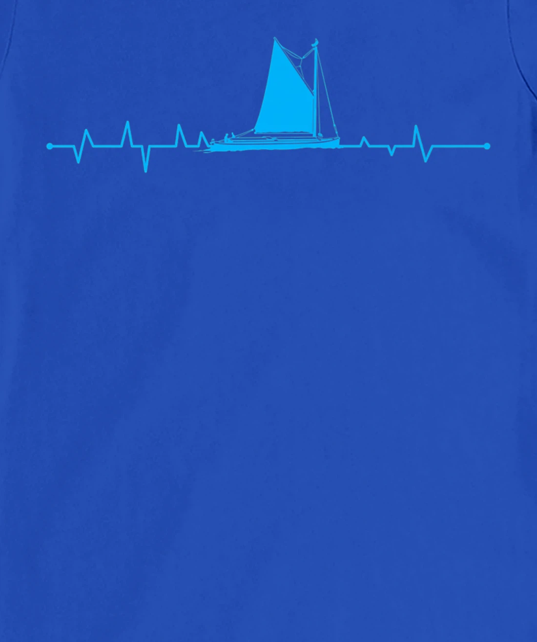 Sailboat Heartbeat For Sailor Fishermen Boat Lover T-Shirt, Women T-Shirt