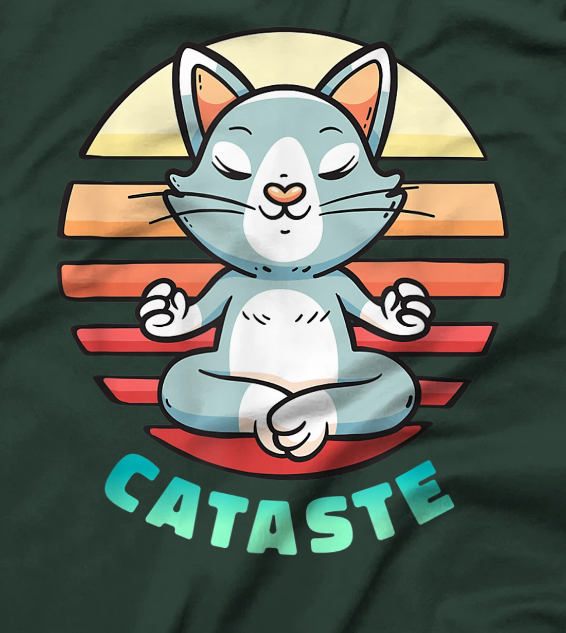 Funny Yoga Cat - Catataste T-Shirt, Women T-Shirt