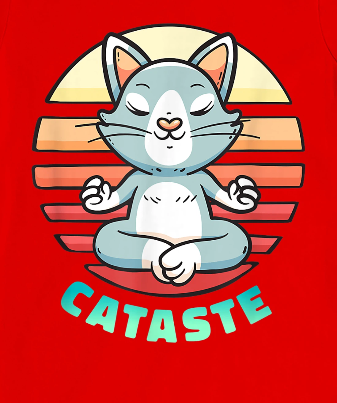 Funny Yoga Cat - Catataste T-Shirt, Women T-Shirt