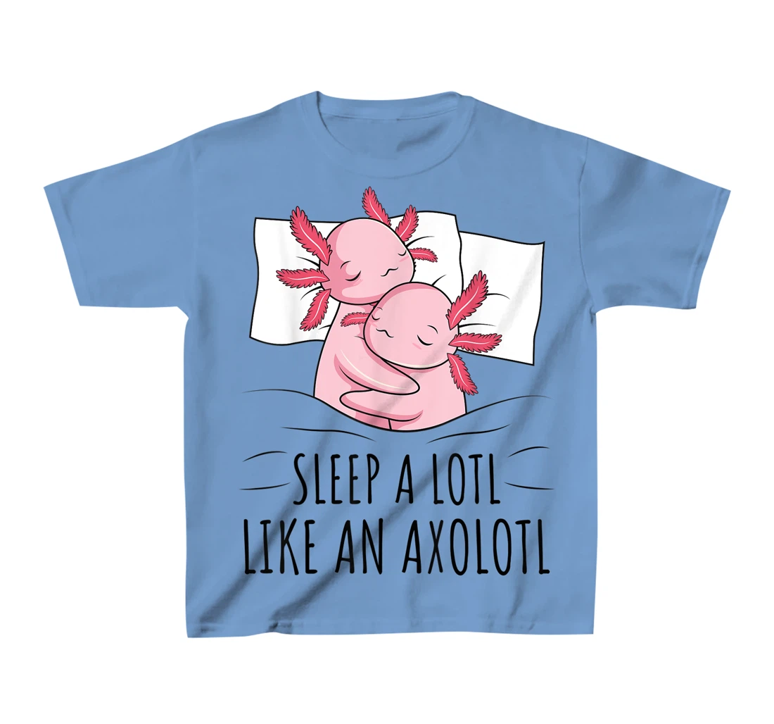 Sleeping Axolotl Lover Pyjamas Napping T-Shirt, Kid T-Shirt and Women T-Shirt