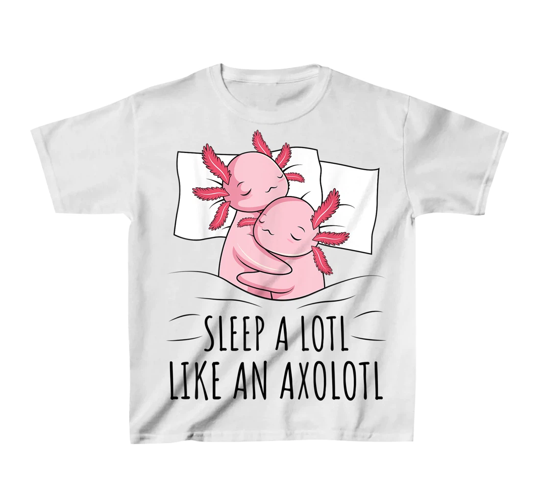 Sleeping Axolotl Lover Pyjamas Napping T-Shirt, Kid T-Shirt and Women T-Shirt