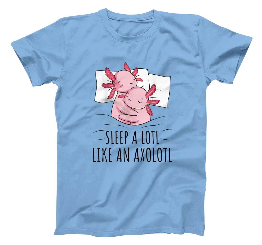 Sleeping Axolotl Lover Pyjamas Napping T-Shirt, Kid T-Shirt and Women T-Shirt