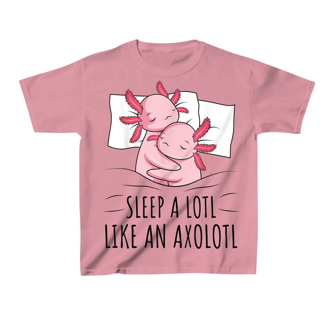 Sleeping Axolotl Lover Pyjamas Napping T-Shirt, Kid T-Shirt and Women T-Shirt