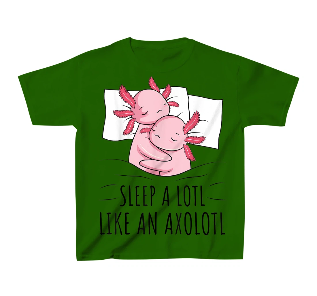 Sleeping Axolotl Lover Pyjamas Napping T-Shirt, Kid T-Shirt and Women T-Shirt
