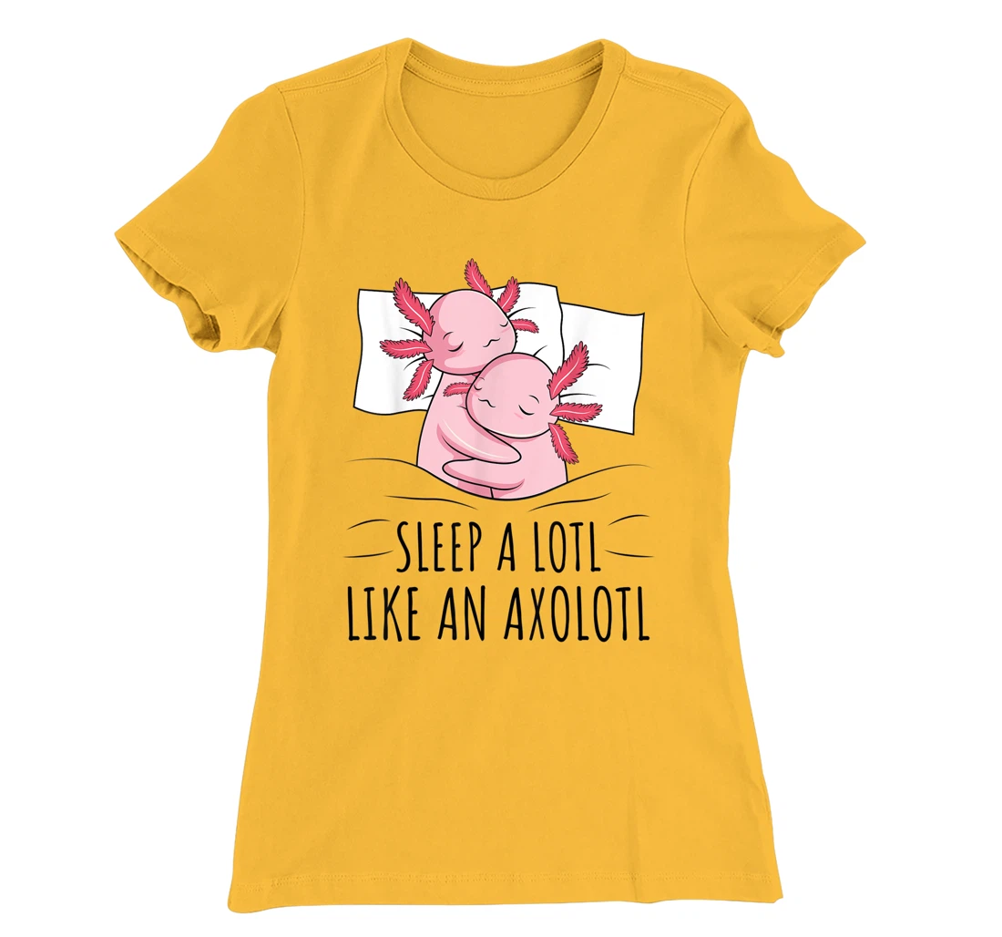 Sleeping Axolotl Lover Pyjamas Napping T-Shirt, Kid T-Shirt and Women T-Shirt