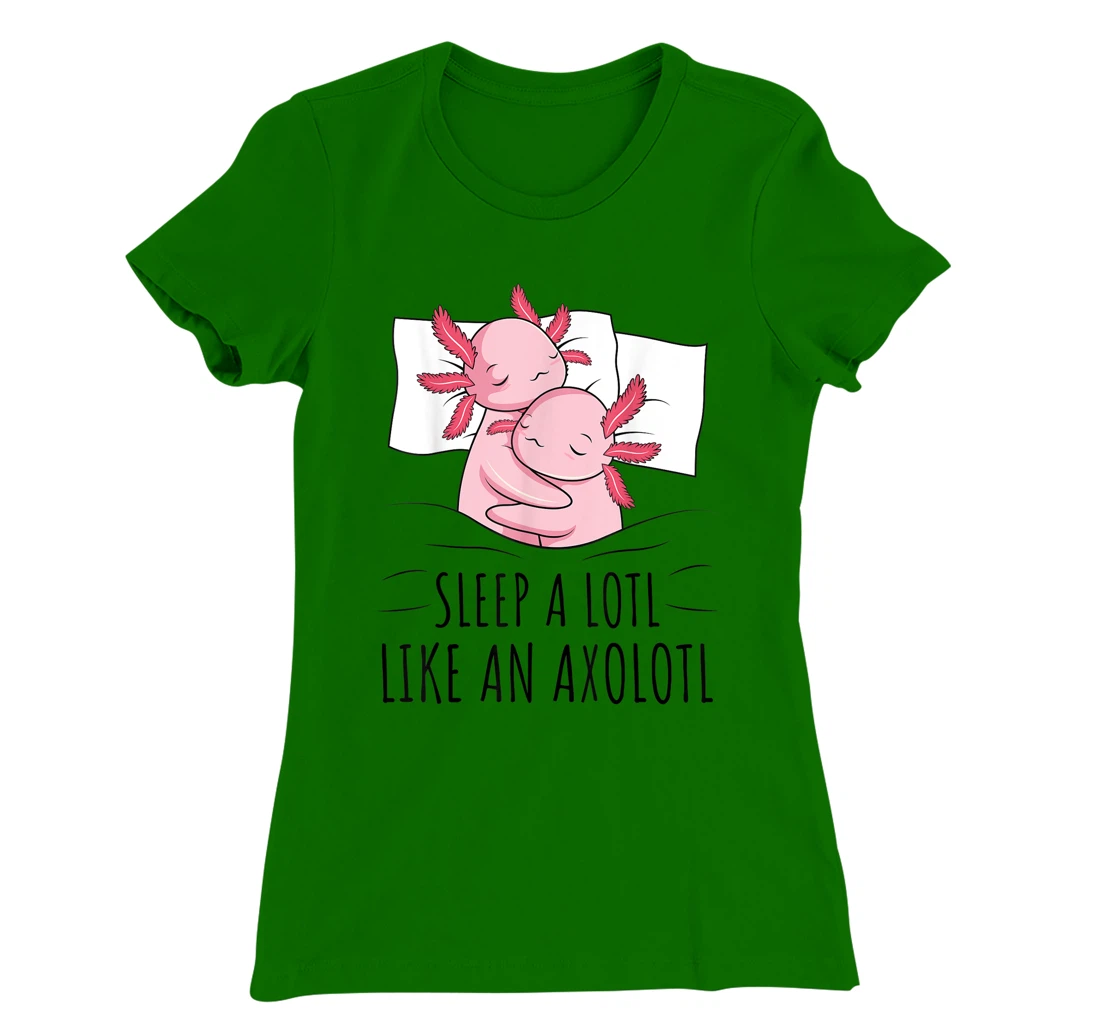 Sleeping Axolotl Lover Pyjamas Napping T-Shirt, Kid T-Shirt and Women T-Shirt