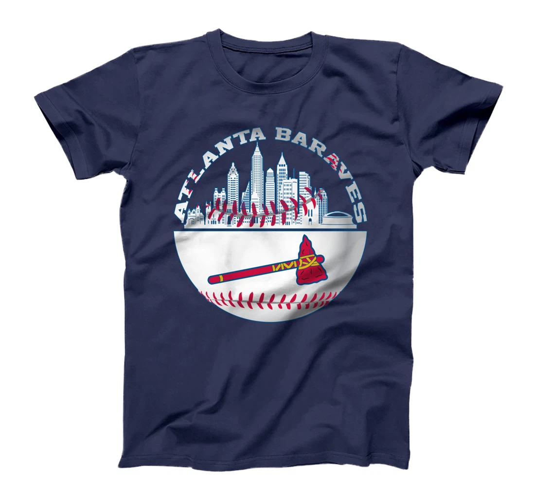 Atlanta Baseball Distressed Game Day Brave Vintage Fan Lover T-Shirt