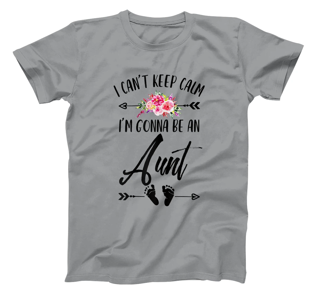 Womens I Cant Keep Calm I'm Gonna Be an Aunt Plus Size Graphics T-Shirt, Women T-Shirt
