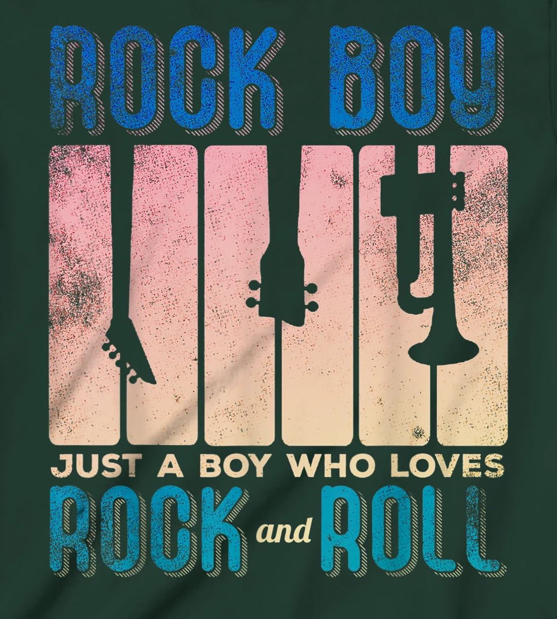 Rock Boy Just a Boy who Loves Rock and Roll T-Shirt, Kid T-Shirt and Women T-Shirt