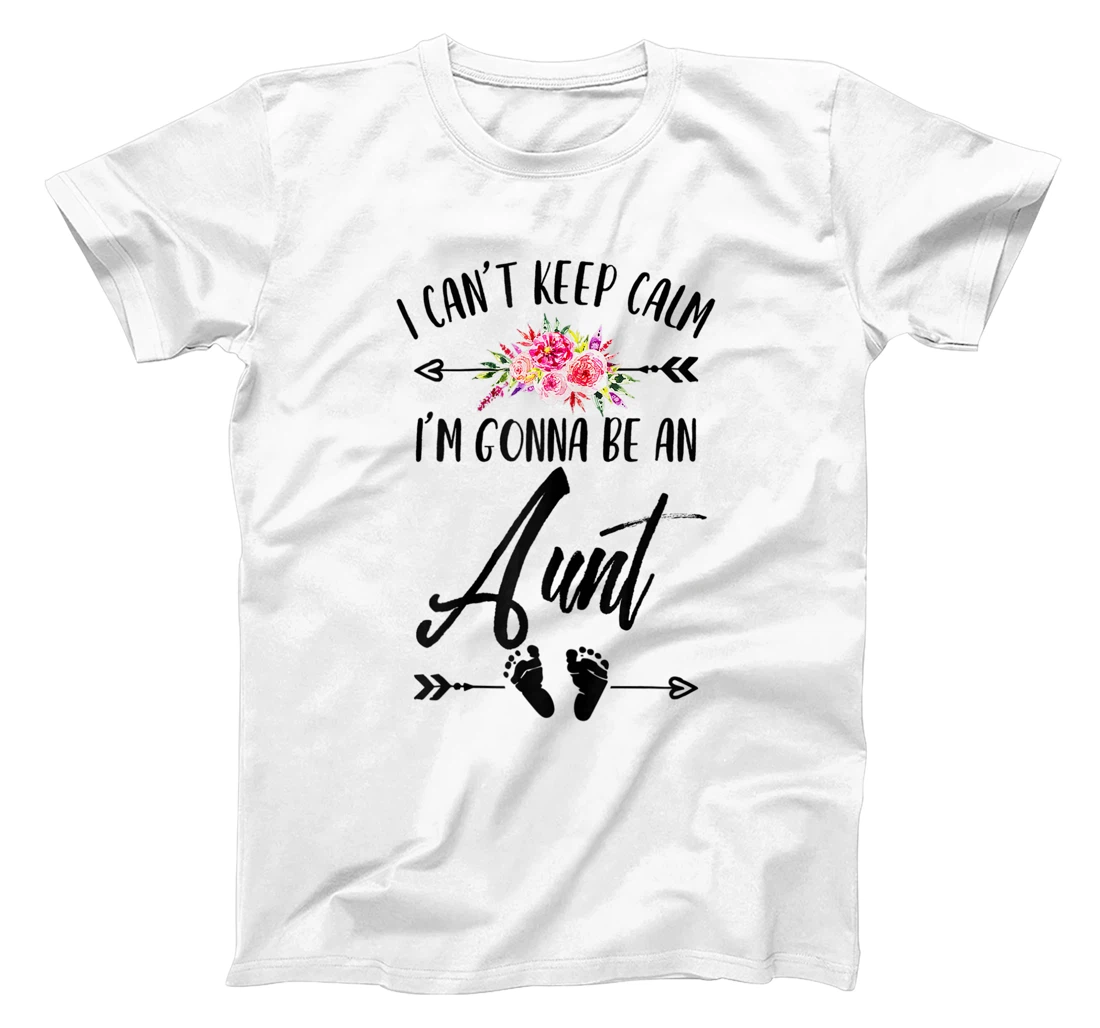 Womens I Cant Keep Calm I'm Gonna Be an Aunt Plus Size Graphics T-Shirt, Women T-Shirt