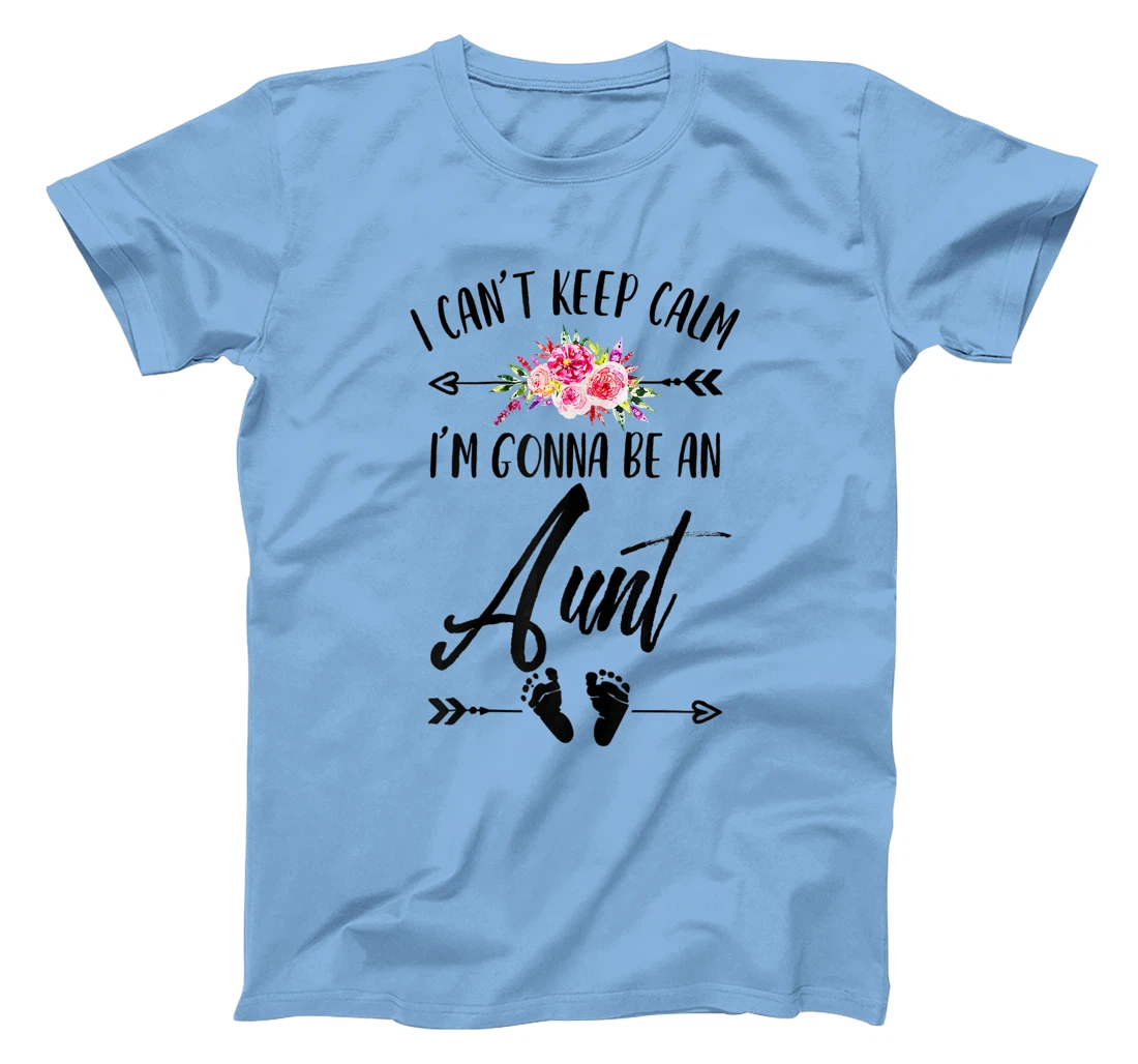 Womens I Cant Keep Calm I'm Gonna Be an Aunt Plus Size Graphics T-Shirt, Women T-Shirt
