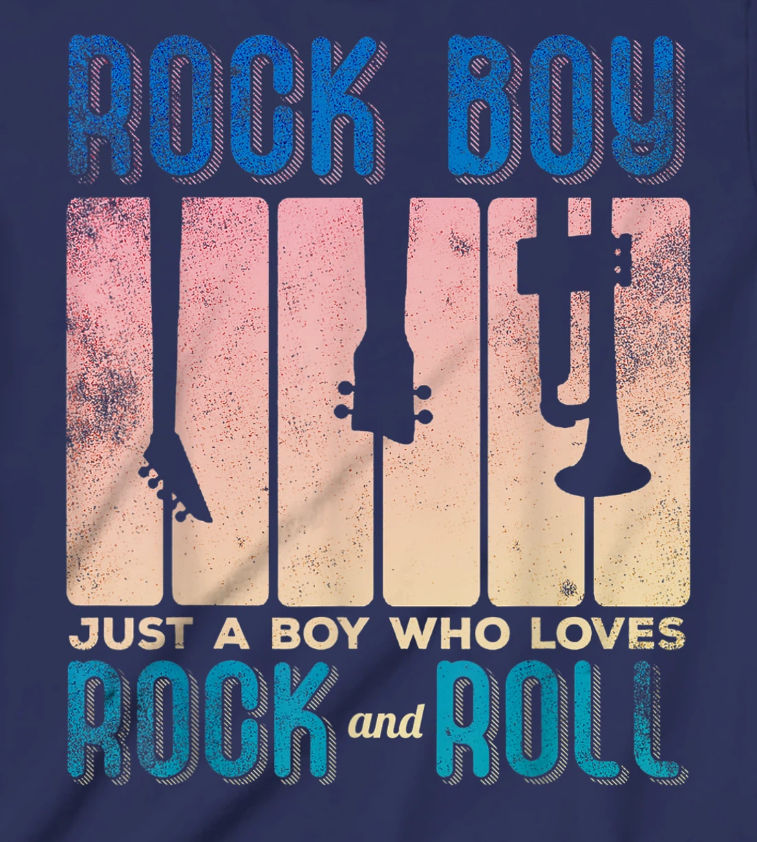Rock Boy Just a Boy who Loves Rock and Roll T-Shirt, Kid T-Shirt and Women T-Shirt