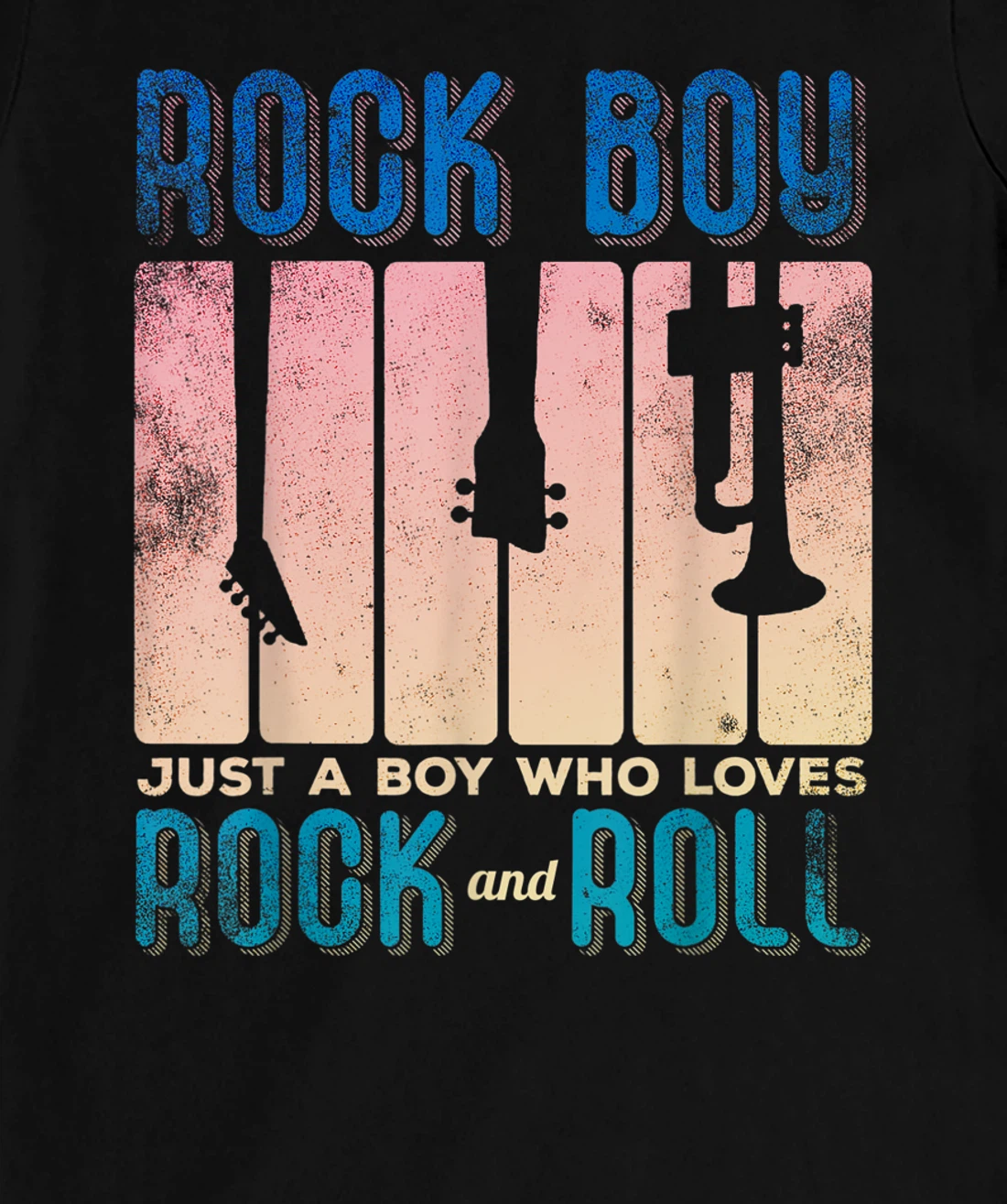 Rock Boy Just a Boy who Loves Rock and Roll T-Shirt, Kid T-Shirt and Women T-Shirt