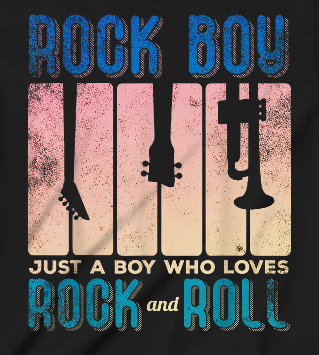 Rock Boy Just a Boy who Loves Rock and Roll T-Shirt, Kid T-Shirt and Women T-Shirt