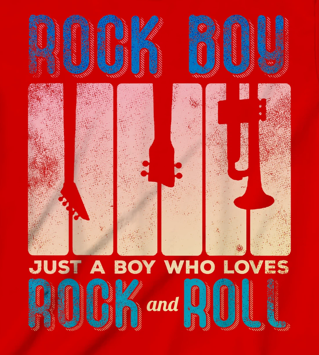Rock Boy Just a Boy who Loves Rock and Roll T-Shirt, Kid T-Shirt and Women T-Shirt