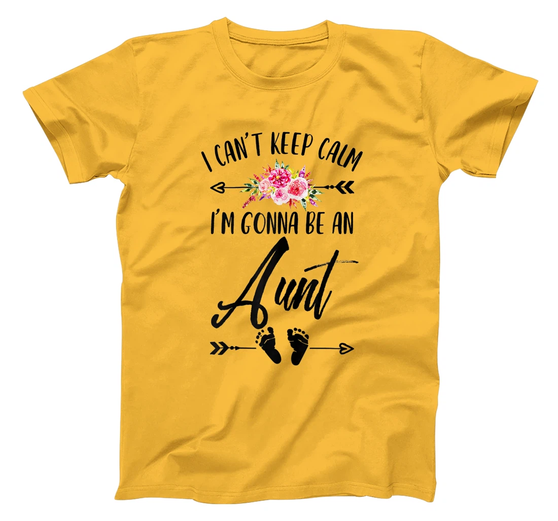 Womens I Cant Keep Calm I'm Gonna Be an Aunt Plus Size Graphics T-Shirt, Women T-Shirt