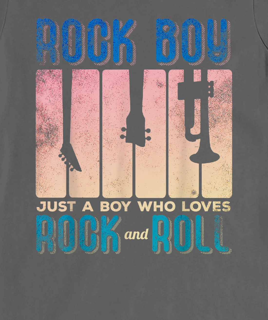 Rock Boy Just a Boy who Loves Rock and Roll T-Shirt, Kid T-Shirt and Women T-Shirt