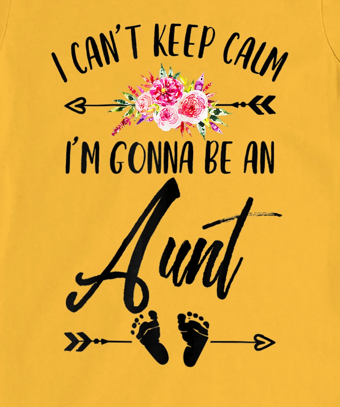 Womens I Cant Keep Calm I'm Gonna Be an Aunt Plus Size Graphics T-Shirt, Women T-Shirt